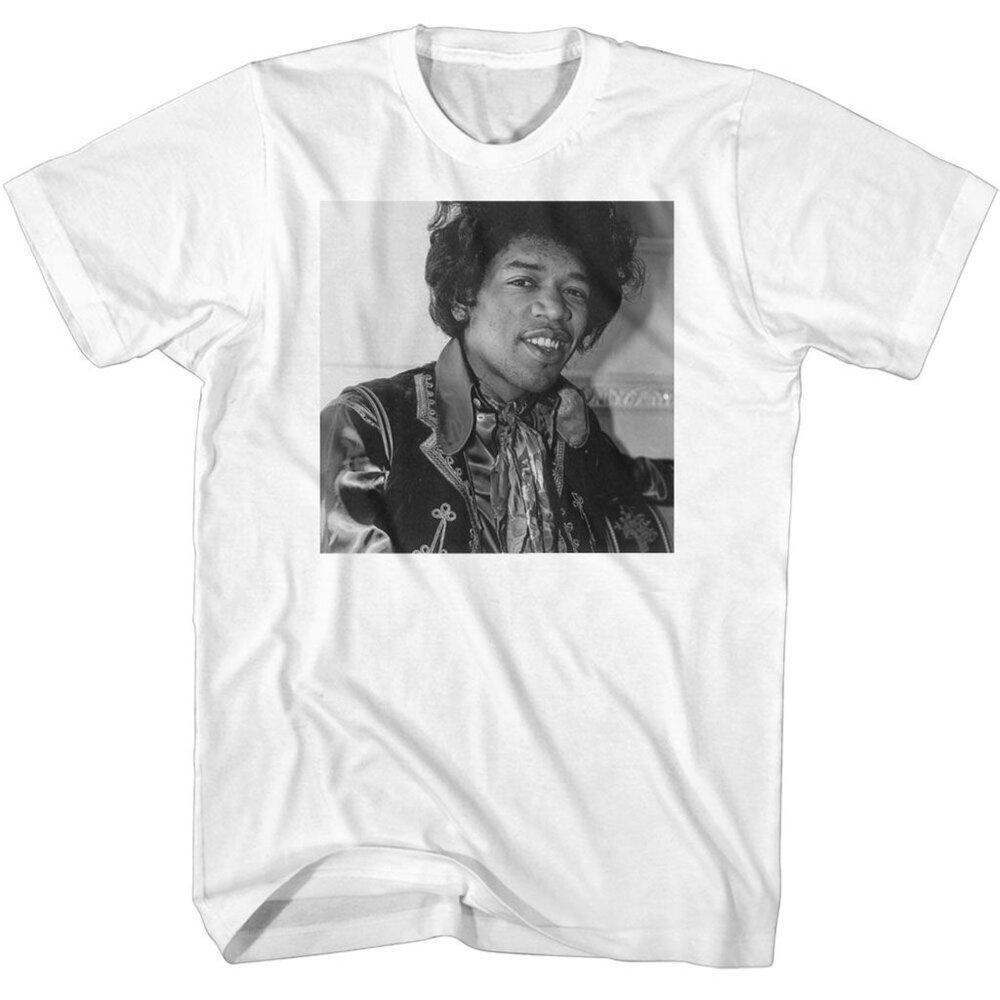 Jimi Hendrix Bw Smilin Rock Music Legend Fan Gift Graphic T-Shirt